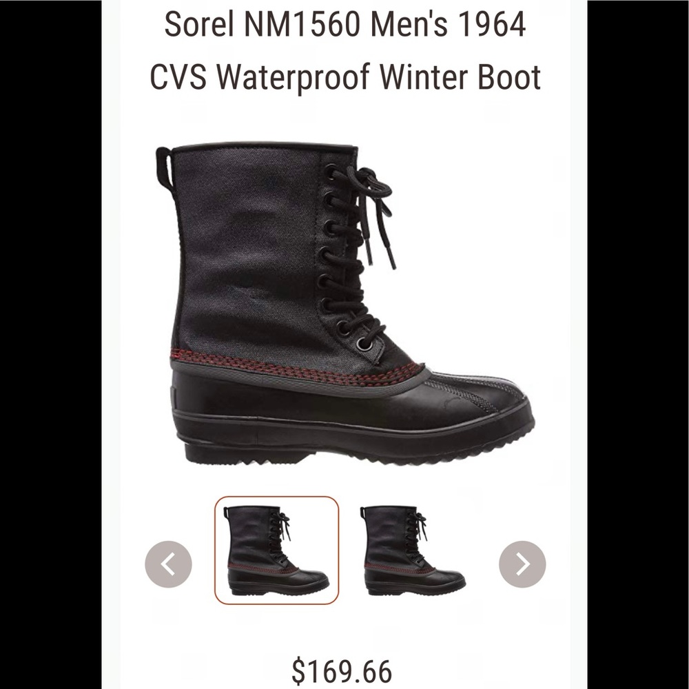Mens Sorel Snow Boots Size 9.5